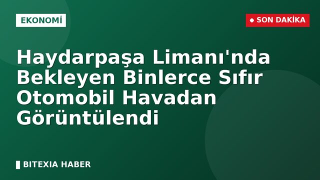 Haydarpaşa Limanı’nda Bekleyen Binlerce Sıfır Otomobil Havadan Görüntülendi